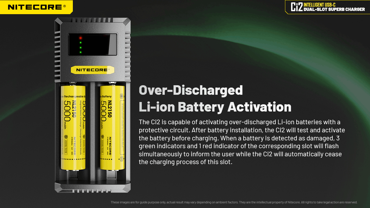 Nitecore Kellék Akkumulátor Töltő CI2