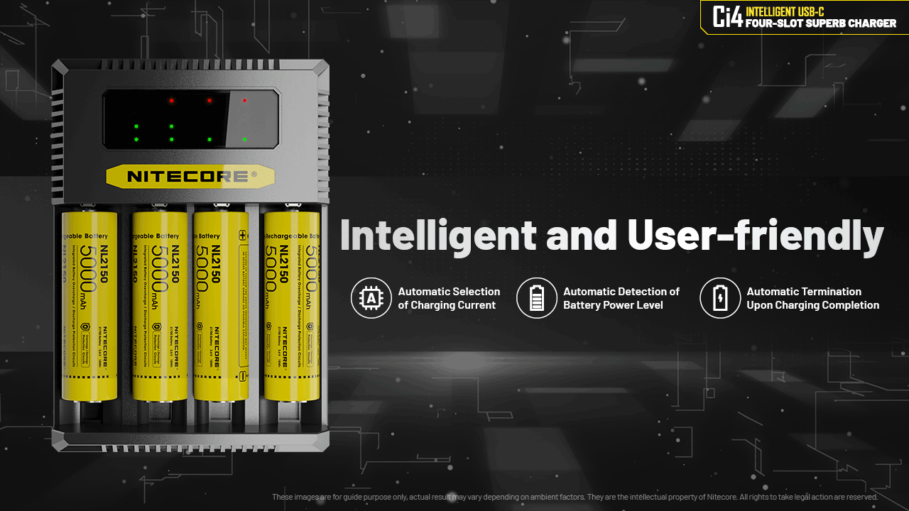 Nitecore Kellék Akkumulátor Töltő CI4