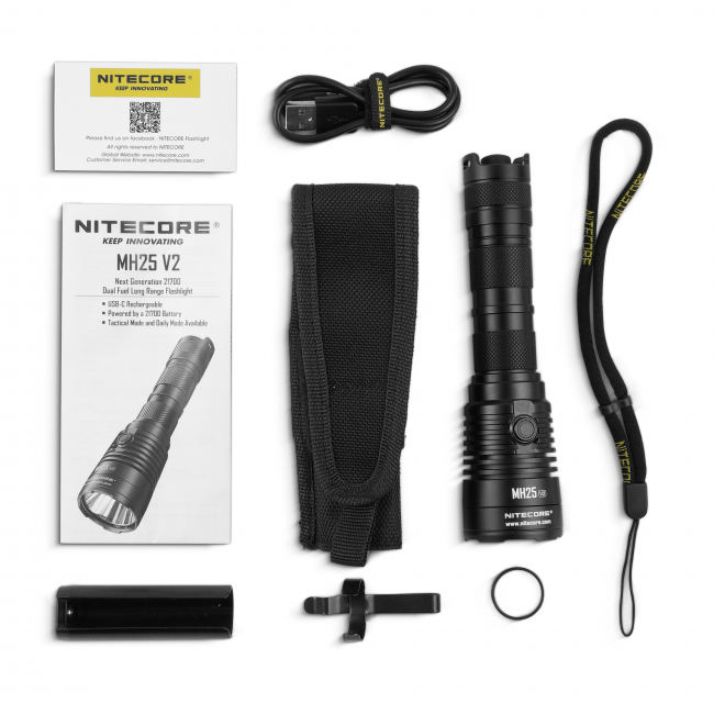 Nitecore Elemlámpa MH25V2 (1x21700) HP LED (1300 lumen)
