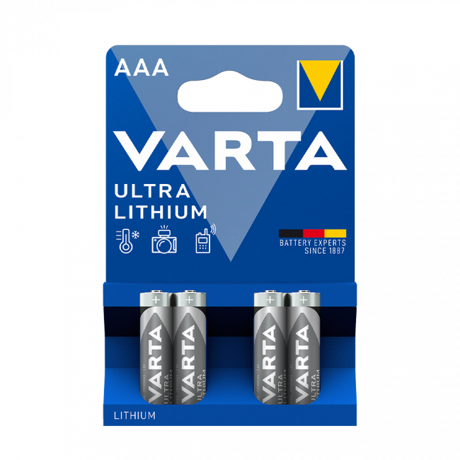 Varta Ultra Lithium Mikro Elem AAA B4