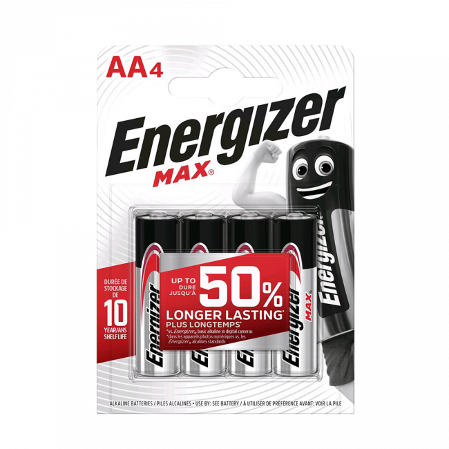Energizer Max Alkáli Ceruza Elem AA B4