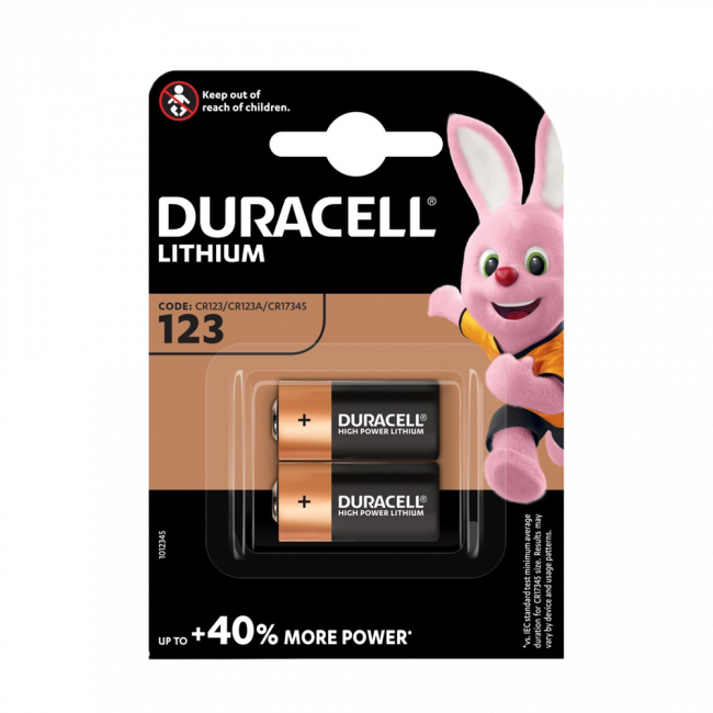 Duracell Lithium Fotó Elem CR123 (3V) B2