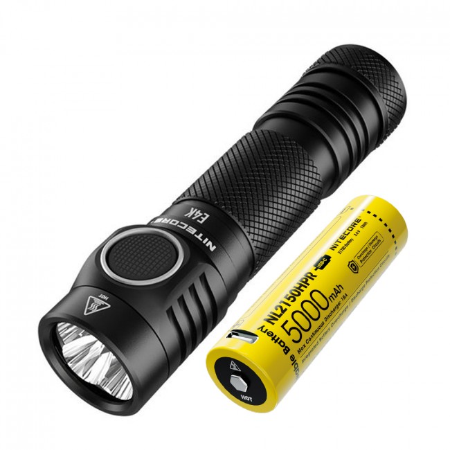 Nitecore Elemlámpa E4K (1x21700) 4xCREE XP-L2 V6 LED (4400 lumen)